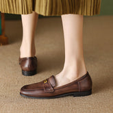 Handgefertigte Pennyloafer mit Metall