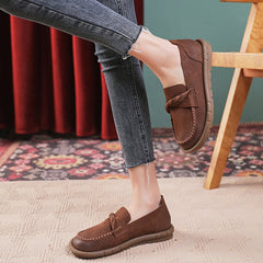 Round Toe Soft Loafers
