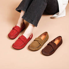 Loafer aus Wildleder im Retro-Stil