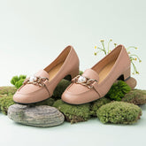 Pearl Detailed Loafers Black/Nude
