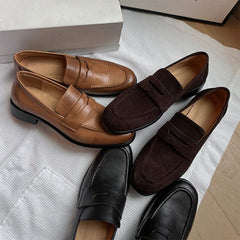 Pennyloafer im akademischen Stil