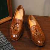 Mantova Series-Classic Loafer Shoes Goodyear Horse with Tassels