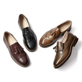 Handgemachte Wingtip Shoes echte Tassel Loafer Brogues