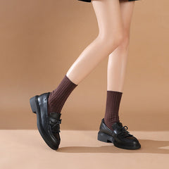 Klassische Loafer mit Quaste, weiche Slip-On-Loafer mit dicker Sohle