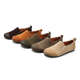 Retro Suede Loafers Lazy Feeling
