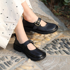 Retro Mary Jane Round Toe Flat