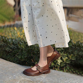 Retro Mary Jane Round Toe Flat