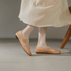 Zapatos Mary Jane hechos a mano con bailarinas con banda elástica