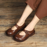 Mary Jane Round Toe Flat