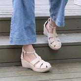 Retro Soft All T strap Platform Mary Jane Shoes