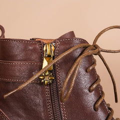 Botas Martin gruesas con cinturón lateral, botas cortas suaves para caminar, color negro y café