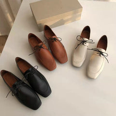 Soft Oxford Tie Shoes Genuine Leather