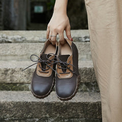 Designer-Schuhe, weich, zum Schnüren, echte Flats, handgefertigt