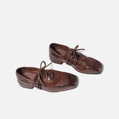 Square Toe Goodyear Horse Lace Up Oxfords