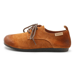 Handgefertigte Oxford-Schnürschuhe aus Wildleder