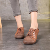 Handgemachte Flats Schnürschuhe Oxford Schuhe Gummisohlen Loafers Slip Ons Flaty Schuhe Schwarz