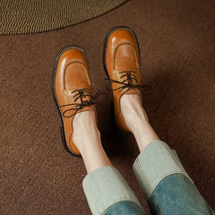 Handgefertigte Oxfords zum Schnüren aus Kalbsleder