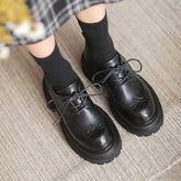 Zapatos Oxford con plataforma brogue de 60 mm y punta gruesa con cordones