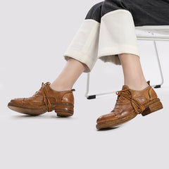 Goodyear Horse Retro Oxfords mit Schnürung und Blocksohle