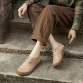 Designer Shoes Soft Lace Up Oxfords Genuine Derby Flats