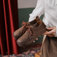 Handgefertigter weicher Boden aus Vollnarbenleder