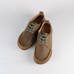 Zapatos planos casuales con cordones para hombres y