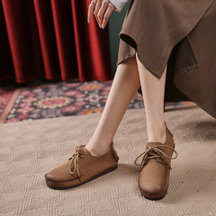 Handgefertigter weicher Boden aus Vollnarbenleder