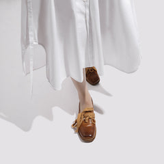 Goodyear Hufeisen Retro Ribbon Oxfords Sohle