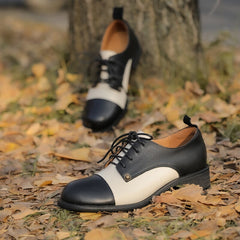 Handgefertigte Oxford-Schuhe aus Vollnarbenleder