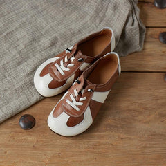 Designer-Schuhe Farbblock Echte Flats