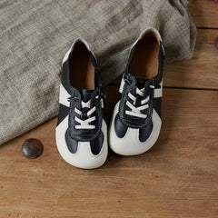 Designer-Schuhe Farbblock Echte Flats