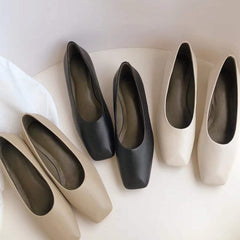 Zapatos de tacón alto de piel de oveja hechos a mano