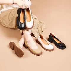 Weiche Handschuhschuhe, Slipper, Pumps mit Blockabsatz, Arbeitsschuhe, handgefertigt