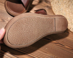 Handgefertigte Retro Magic Stick Plateausandalen mit offener Spitze