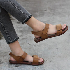 Classic Sandals and Men Flat Touch Strap
