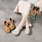 Retro Woven Sandals Touch-strap