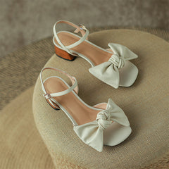 Block Heel sandal Bowknot Sandals