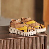 Woven Flatform Gladiator Sandals