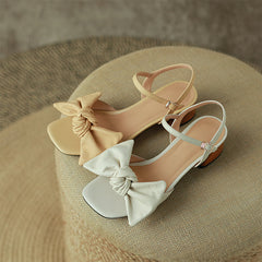 Block Heel sandal Bowknot Sandals
