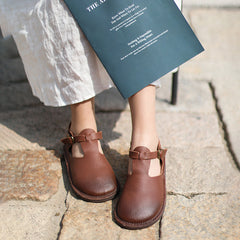Middle English-Handmade T-strap Mary Jane