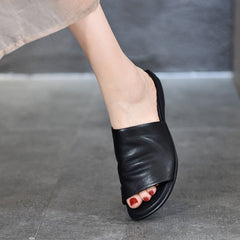 Women's Genuine Slippers Open Toe