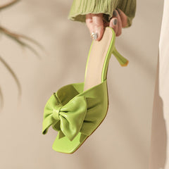 Handgemachte echte Sommer Hausschuhe High Heel 4 Farben