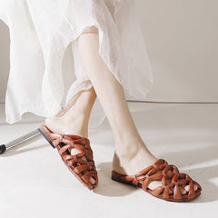 Comfy Woven Sandals Soft Casual Slippers