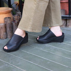 Genuine Wedge Sandals Peep Toe Slingbacks