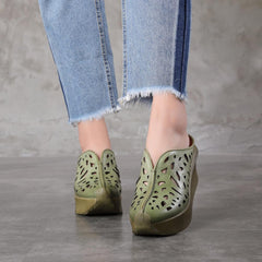 Echte Plateau-Slipper