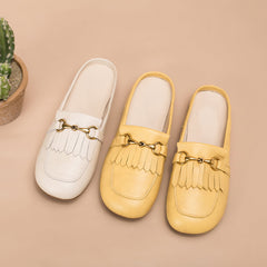 Retro Horsebit-Detailed Loafer Mules Backless Loafers