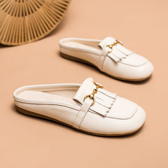 Retro Horsebit-Detailed Loafer Mules Backless Loafers