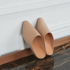 Soft Sheepskin Slipper Comfortable Homewear Slip On Apricot/White/Black