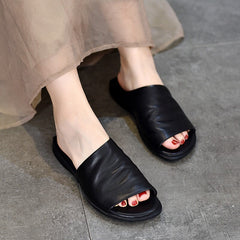 Women's Genuine Slippers Open Toe