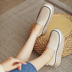 Platform Sneakers Elastic Band Opening